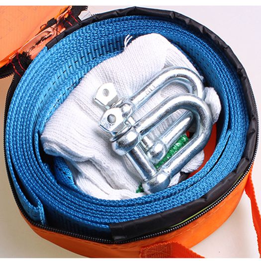 BRAND NEW Car Towing Rope Strape Cable With U Hooks Shackle High Auto Winch Rope recovery Towing Strength Nylon For Car Truck Trailer SUV