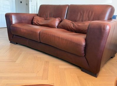 Piquattro Leather Sofa