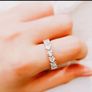 Pandora Halo Hearts Eternity Ring New Size 56 Image 5