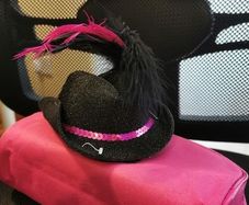 Funky Hat + matching earrings available