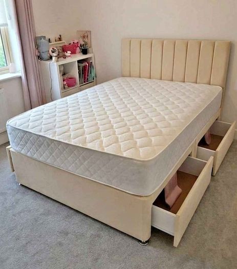 New double bed with memory foam mattress for sale - Best price Guaranteed - Free shipping Nationwide