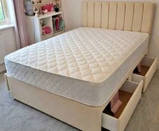 New double bed with memory foam mattress for sale - Best price Guaranteed - Free shipping Nationwide