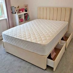 New double bed with memory foam mattress for sale - Best price Guaranteed - Free shipping Nationwide