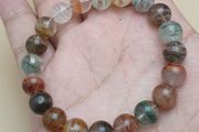 Gurdan Clear Quartz Beaded Bracelet Elegant Crystal Design