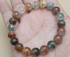 Gurdan Clear Quartz Beaded Bracelet Elegant Crystal Design