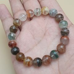 Gurdan Clear Quartz Beaded Bracelet Elegant Crystal Design