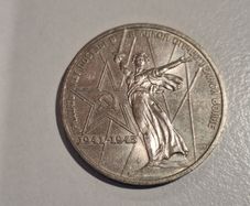 1975 USSR 1 Ruble Coin - 30 Years Victory WWII  Motherland Calls  CCCP Commemorative