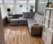 L-shaped corner couch