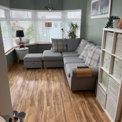 L-shaped corner couch