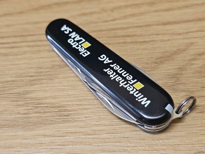 Victorinox Tourist with Swiss Advertising Handles Collectable 84mm Swiss Army Knife