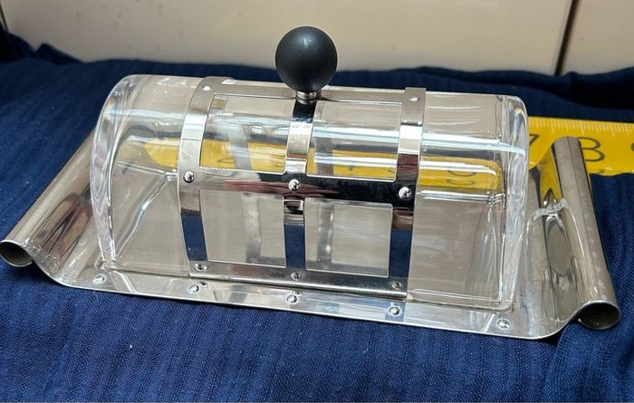 Vintage Michael Graves for Alessi Italy Butter Dish