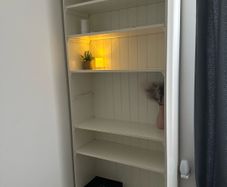 Elegant Tall off-white Bookcase - Perfect Condition - IKEA Hemnes Style