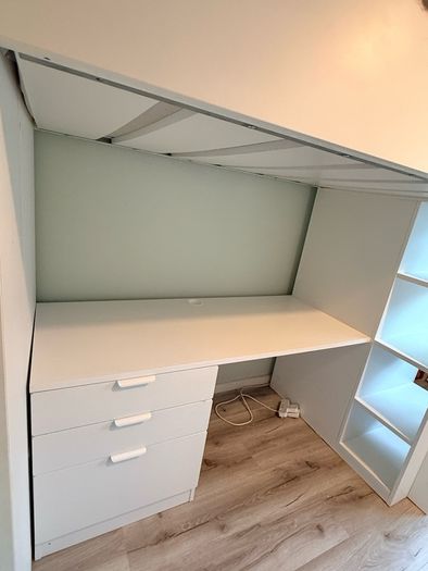 Ikea Bunk Bed with Desk and Storage