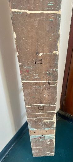 Antique Estate Made Vernacular pine Coat rack