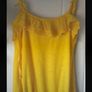 top river island bright yellow frilled top size 6 Image 5