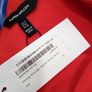 NWT Karen Millen Bright Poppy Red Strong Shoulder Eyelet Ponte Dress Image 10