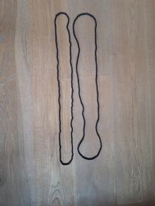 Long beaded necklace x 2