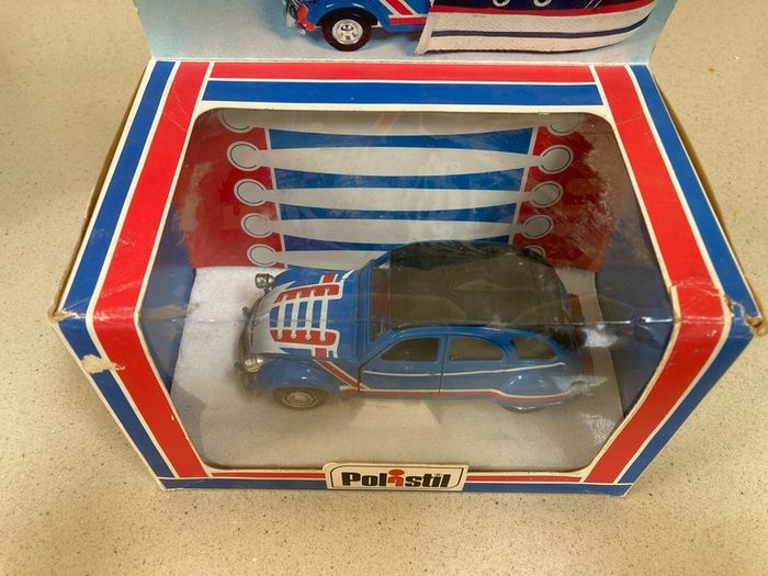 Citroen 2CV Basket Scale 1/25 Polistil Extremely Rare