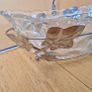 Vintage Glass Basket Dish with Ivy Holder Image 3