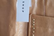TOPSHOP studded A-line mini skirt Sz 10 UK - BNWT