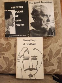 Ezra Pond Books. 1x Translations. 2 x SELECTED  Poems.  3 x Literary Essays of Ezra Pond. Paperbacks all in good condition. 37