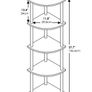 5 shelf Toolless Shelves, Wood, Espresso/Black (FREE POSTAGE) Image 3