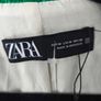 ZARA Emerald Green Tweed Double-Breasted Blazer Size M Image 3