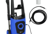 High Pressure Washer, 150 Bar Pressure, 510 L/h Flow, 1800W, High-Performance Portable Power Jet Wash Cleaner, Blue