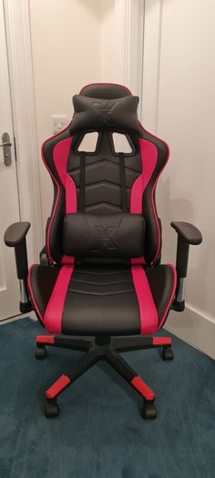 X-Rocker Ergonomic Office Gaming Chair - Black-Red