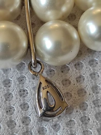 Pearl bracelet 6 sterling silver charms