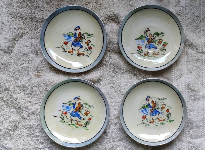 Vintage Japanese Disney Donald Duck Tea Set