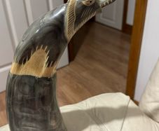 Water-buffalo horn carving