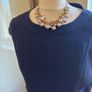 Paul Costelloe Collection Shift / Sleeveless Navy Dress with Signature Lining - Size 12 Image 4