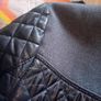 ladies jacket. Padded design. Black with grey material. Size small Image 7