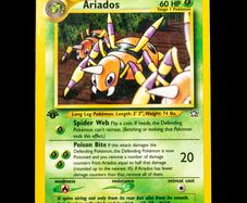 Ariados 1st Edition 27/111 Uncommon Neo Genesis WOTC Pokemon Card 2000 Vintage