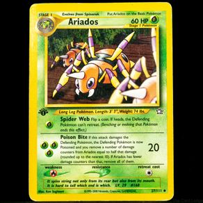 Ariados 1st Edition 27/111 Uncommon Neo Genesis WOTC Pokemon Card 2000 Vintage