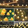 20 LED Solar Garden Lights, 8 Modes Mushroom Pathway Lights Outdoor, 5M/16.4 Ft Garden Landscape Stake Lights, Waterproof Solar Ground Lamps for Yard, lawns, Wedding Party Decoration, Warm White (FREE POSTAGE) Image 3