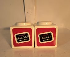 Carling Black Label Salt & Pepper Shakers