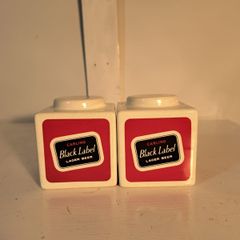 Carling Black Label Salt & Pepper Shakers