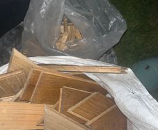 Wood kindling and offcuts