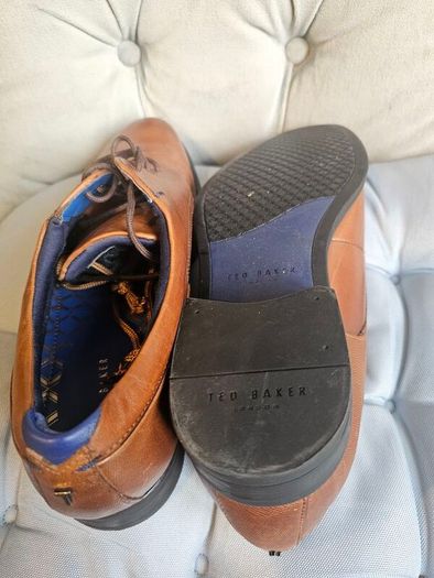 Ted Baker Mens Brown Leather Dress Shoes