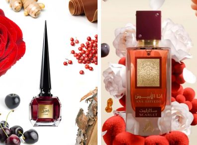 Lattafa Ana Abiyedh Scarlet  Sweet Sin and Enveloping Passion