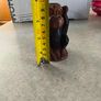 1970s Vtg. 5.5 inches Carved Wood Monkey Primitive Folk Art - Hear No Evil/MOP Eyes Image 3