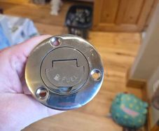 38mm Boat Deck Fuel Filler, Stainless Steel Marine Fuel Cap with Keyless Lock, Water Injection Port for Boats, Trucks, Caravans, Trailers (FUEL)