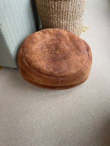moroccan leather poof