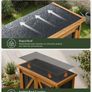 Wooden Garden Storage Cabinet Lockable Tool Cabinet Outdoor Storage Mini Shed Asphalt Roof Image 5