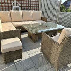 Garden furniture set, rattan