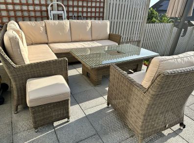 Garden furniture set, rattan