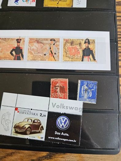 World Stamps UK USA France Denmark New Zealand Swiss India Bermuda Croatia Portugal
