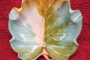 Vintage Leaf Ashtray / Dish. ( Hand Painted )